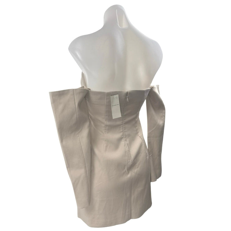 NEW Abercrombie & Fitch Mara Off Shoulder Long Sleeve Mini Sheath Shift Dress XS
