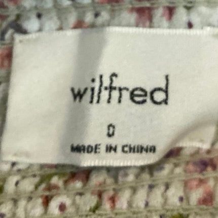 Aritzia Wilfred Multicolor Floral Sleeveless Cami Camisole Mini Tank Dress Sz 0