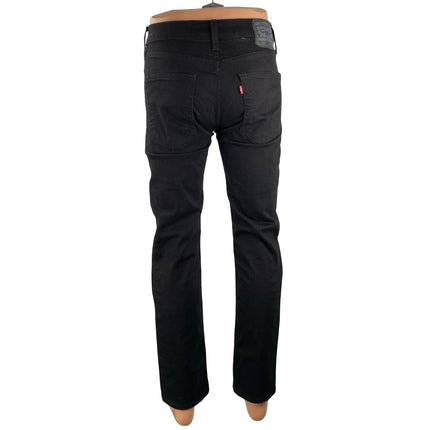 NEW Levi's 511 Men's Black High Waisted Slim Fit Straight Denim Jeans Pants 30