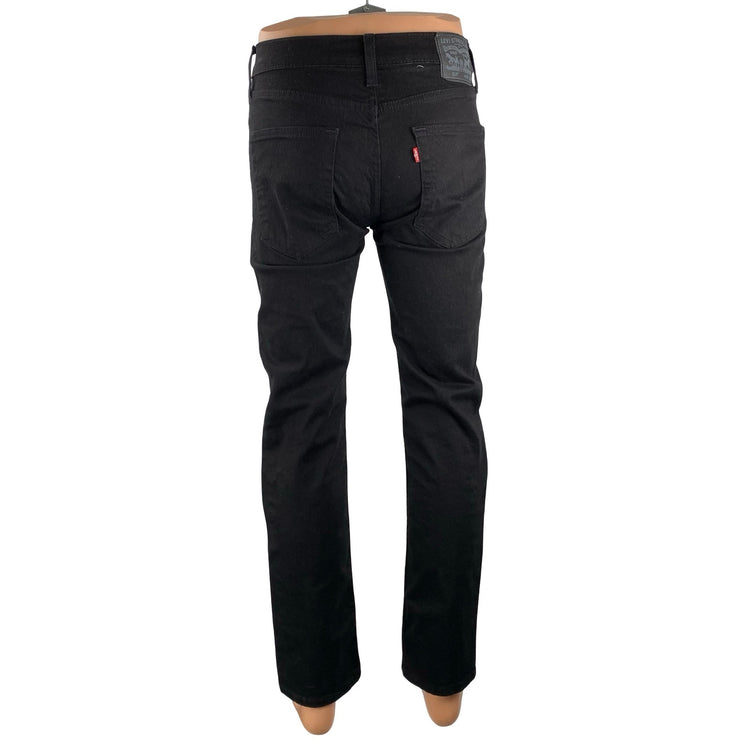 NEW Levi's 511 Men's Black High Waisted Slim Fit Straight Denim Jeans Pants 30