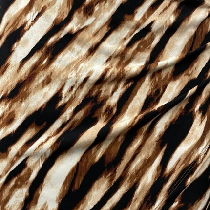Leith Brown Black Zebra Sleeveless Split Cami Camisole Mini Bodycon Dress Size S