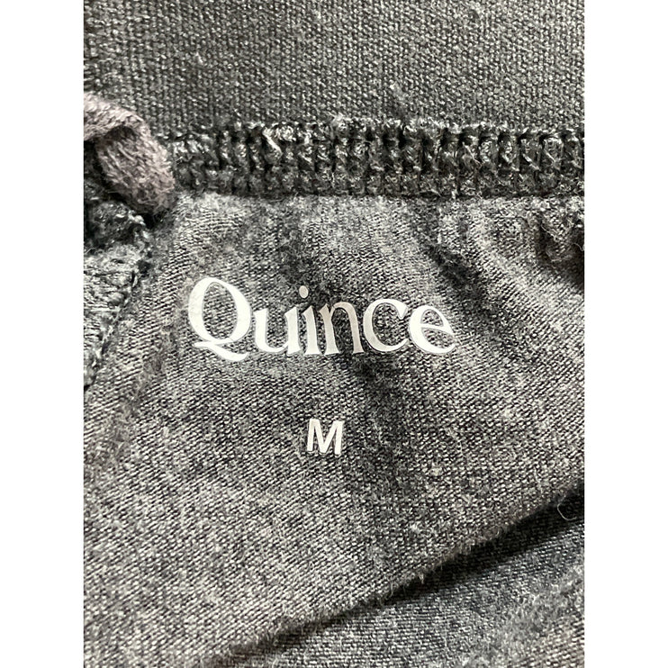 Quince Women's Gray High Rise Pull On Wide Leg Lounge Athletic Trousers Pants M
