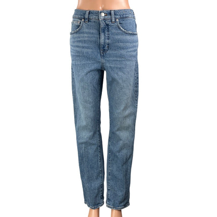 Madewell 90s Straight Women's Blue High Waisted Medium Wash Denim Jeans Size 27