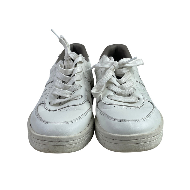 AllSaints Vix Women's White Leather Lace Up Low Top Casual Sneakers Shoes Size 7