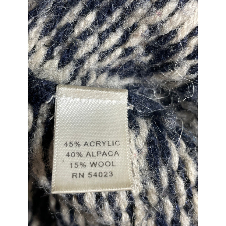 Banana Republic Alpaca Wool Fair Isle Double Breasted Cardigan Sweater Top Sz S