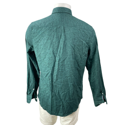 Penguin By Munsingwear Men's Green Long Sleeves Button Down Shirt Top Size M