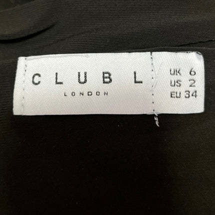 Club L Coco Black Off The Shoulder Asymmetric Bardot Ruched Mini Bodycon Dress 2