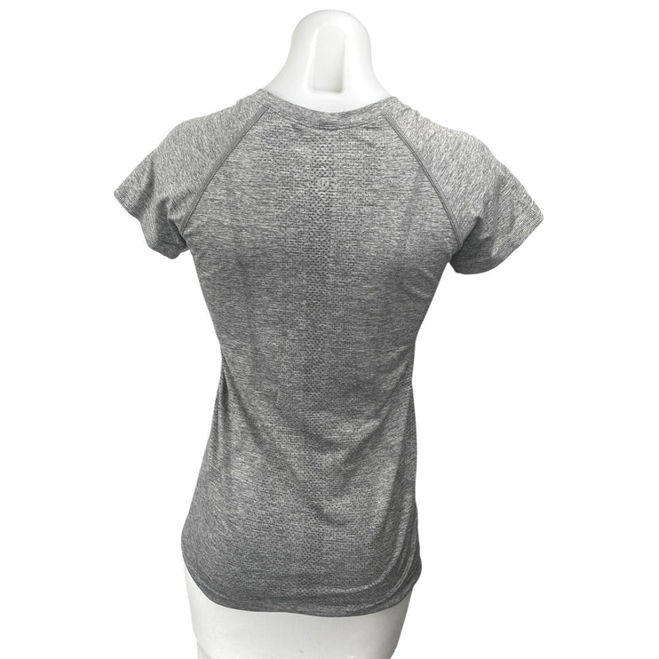 Lululemon Swifly Tech Gray Short Sleeve Crew Neck Activewear Tee T-Shirt Top OS