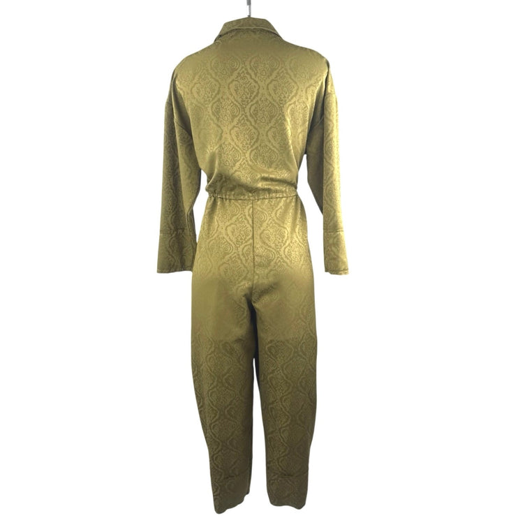Urban Outfitters Out From Under Olive Green Jayce Jacquard Coverall Jumpsuit XS