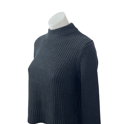 Banana Republic Women's Black Knit Mock Neck Long Sleeve Sweater Top Size XS