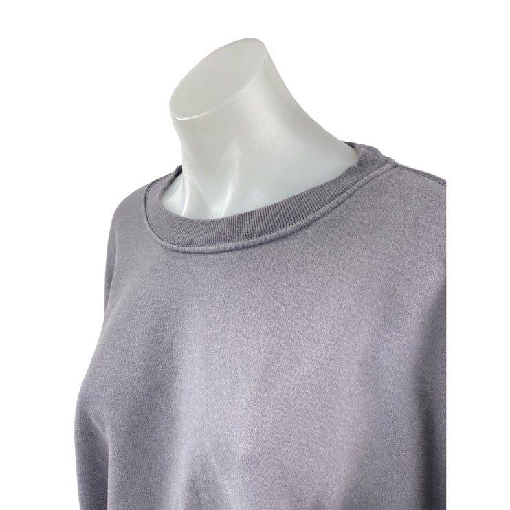 Daily Drills Women's Gray Long Sleeve Relaxed Sweater Sweatshirt Top Size M/L