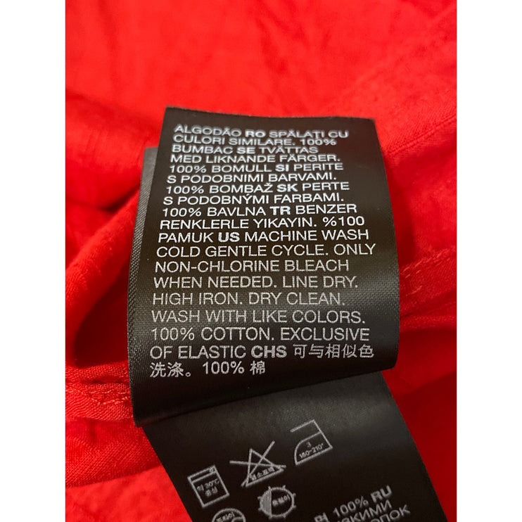 & Other Stories Red Sleeveless Smocked Cami Camisole Tank A Line Midi Dress 4