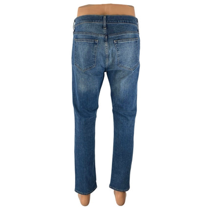 J.Crew Flex Men's Blue Medium Wash High Rise Slim Straight Leg Denim Jeans 32/30