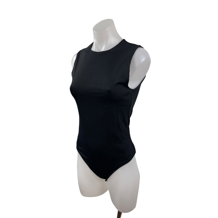 Abercrombie & Fitch Women's Black Crew Neck Sleeveless Cami Tank Bodysuit Top S