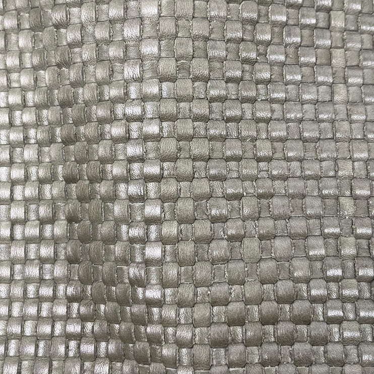 Cole Haan Bethany Green Weave Leather Zip Shoulder Tote Bag Handbag Large OS