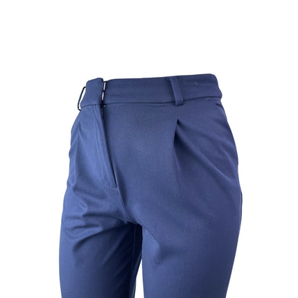 Loft Peyton Women's Blue High Rise Pleated Wide Leg Trousers Dress Pants Sz 12P