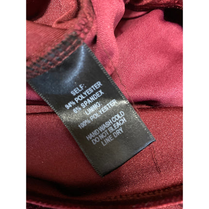 Lulus Red Velvet Velour Deep V Neck Zip Drape Pencil Mini Bodycon Dress Size XS