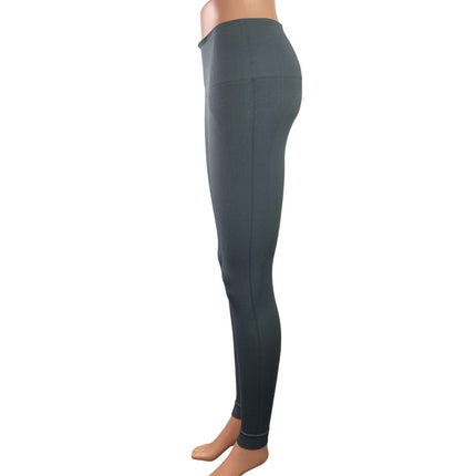 Set Active Women's Gray Mid Rise Yoga Workout Athletic Leggings Pants Size M