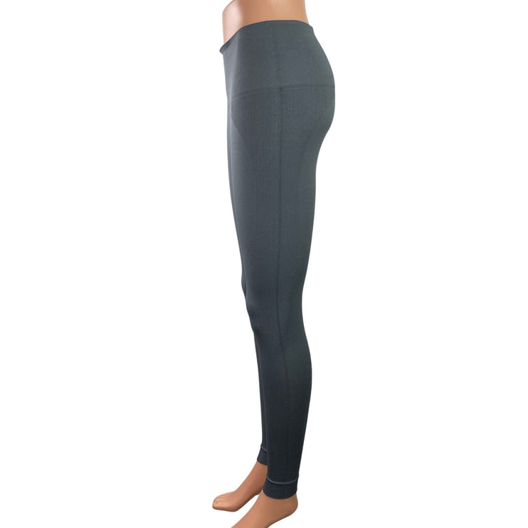 Set Active Women's Gray Mid Rise Yoga Workout Athletic Leggings Pants Size M