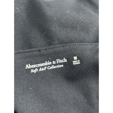 Abercrombie & Fitch Women's Black Square Neck Tank Thong Bodysuit Top Size M