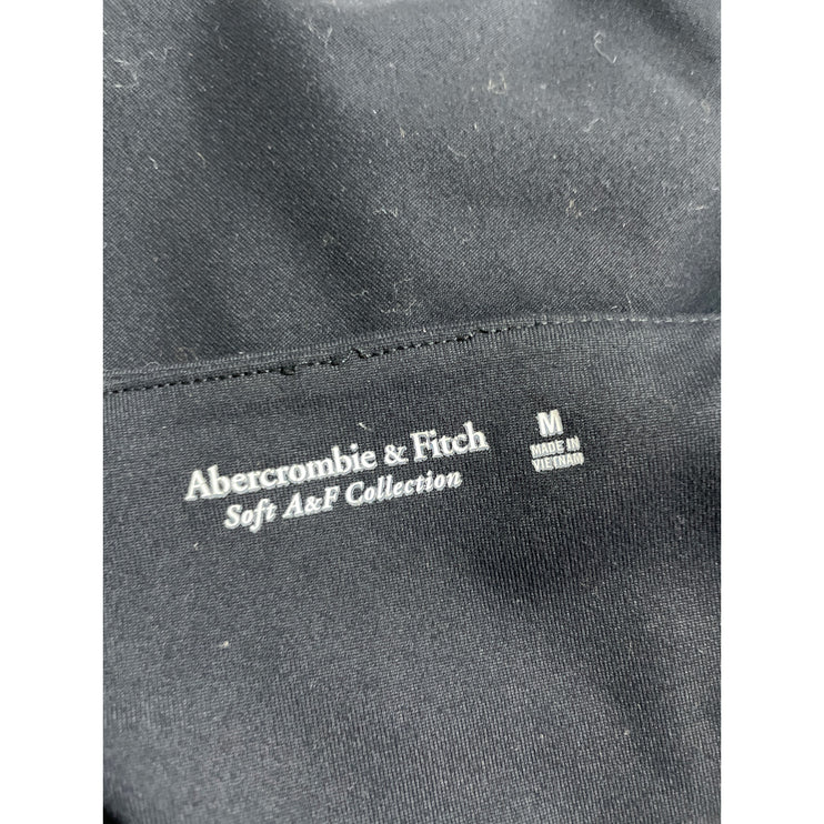 Abercrombie & Fitch Women's Black Square Neck Tank Thong Bodysuit Top Size M
