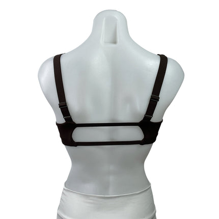 MP Studio Open Back Brown Beige Workout Bundle Lot of 2 Sports Bra Tank Top Sz S