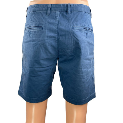 Theory Men's Blue Wine Red High Waisted Straight Casual Chino Khaki Shorts 31