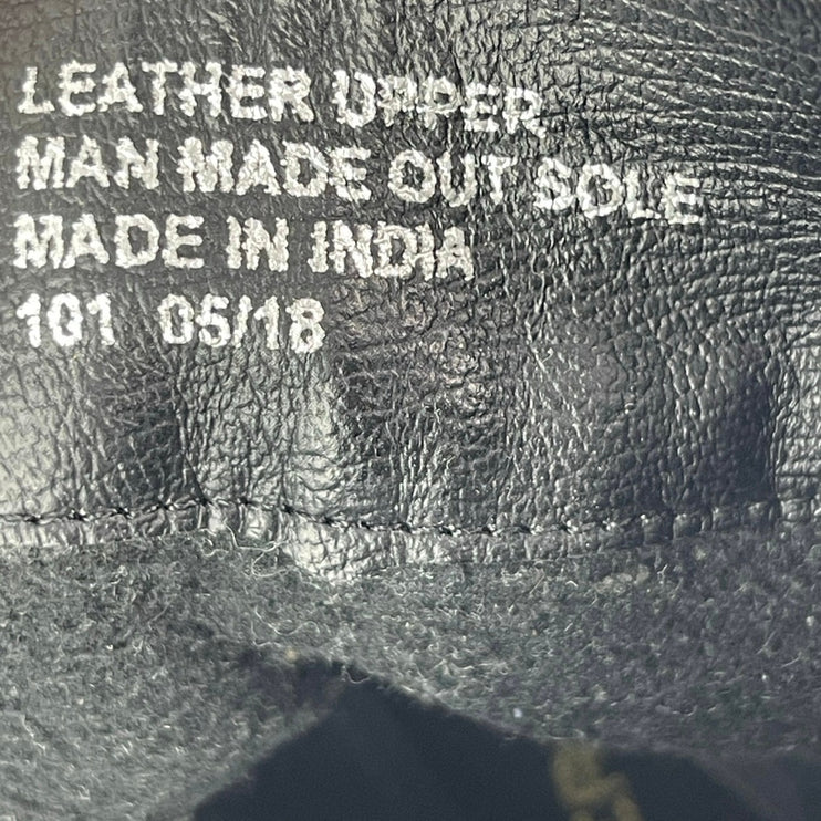 Kurt Geiger Stinger Womens Black Leather Buckle Strap Moto Biker Boots 40 US 9.5