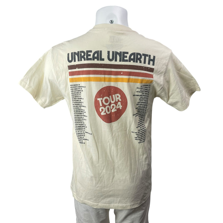 Hozier Men's Cream Musician Concert Tour 2024 Short Sleeve T Shirt Tee Top Sz M