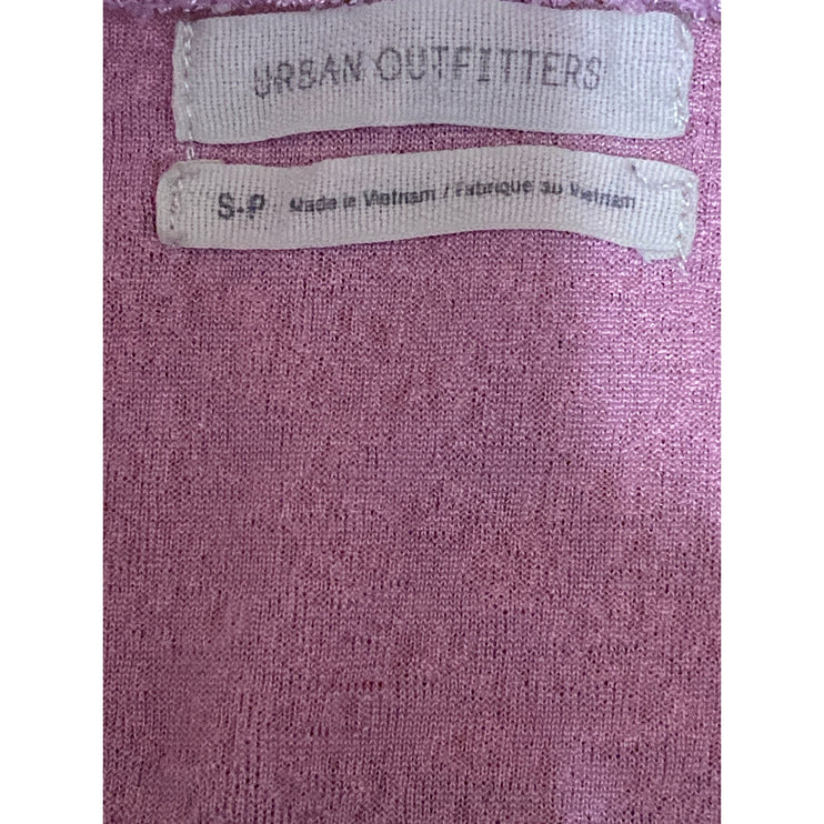 Urban Outfitters August Pink Smocked Sleeveless Cami Camisole Tank Top Size S