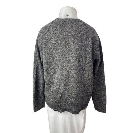 J.Crew Women's Gray 100% Lambswool Crew Neck Long Sleeve Sweater Top Size XL