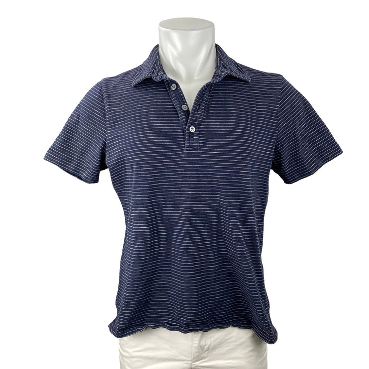 Banana Republic Relwen Jersey Men's Stripe Short Sleeve Classic Polo Shirt Top M