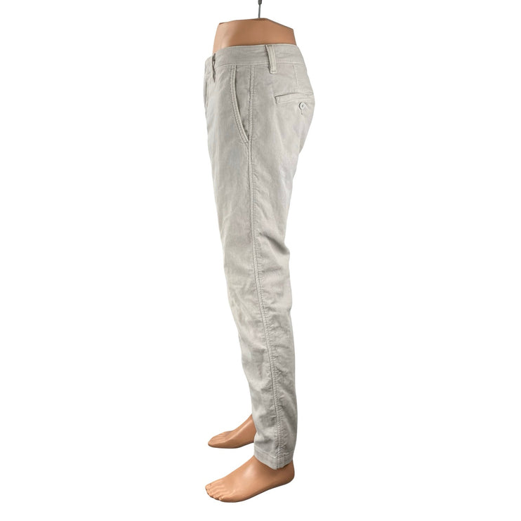 Levi's Men's Gray Stripe High Rise Slim Casual Tapered Chino Trousers Pants 32