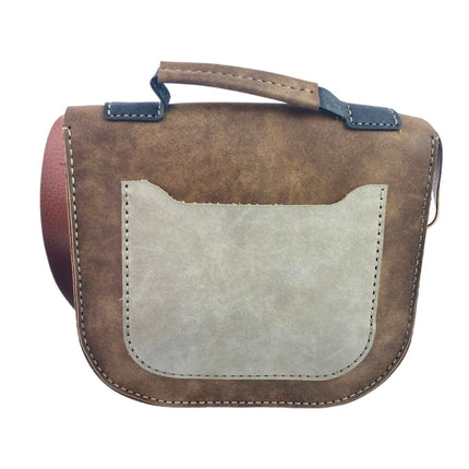 Women's Multicolor Ethnic Aztec Geomtric Faux Suede Crossbody Bag Handbag OS