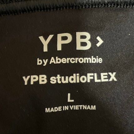 YPB Abercrombie & Fitch Studio Flex Black Sleeveless Ruffle Mini Tank Dress L