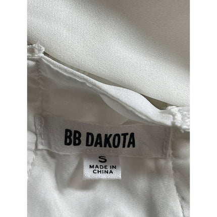 BB Dakota First Impressions White Floral Lace Flutter Sleeve A Line Mini Dress S
