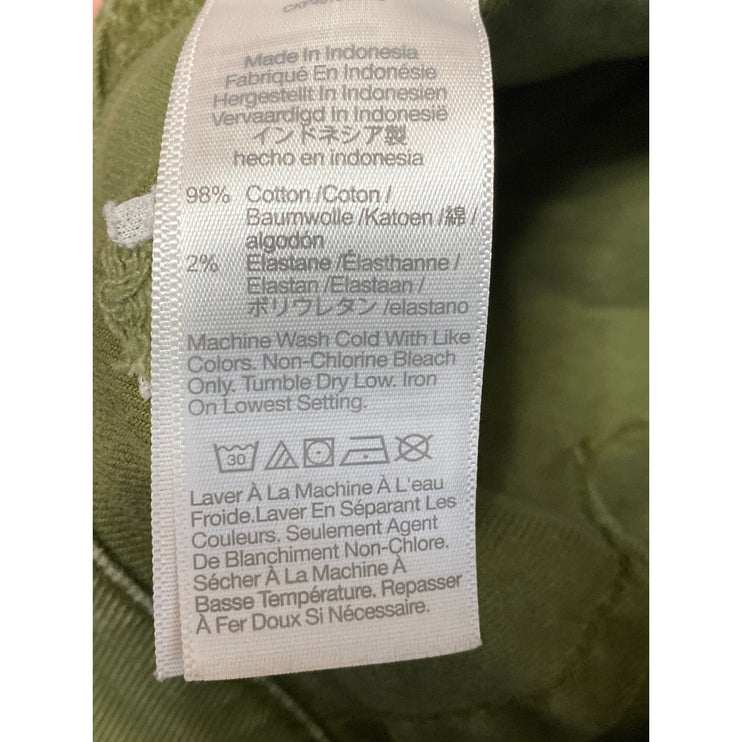 Madewell Women's Green High Waisted Wide Leg A Line Denim Jean Shorts Size 29