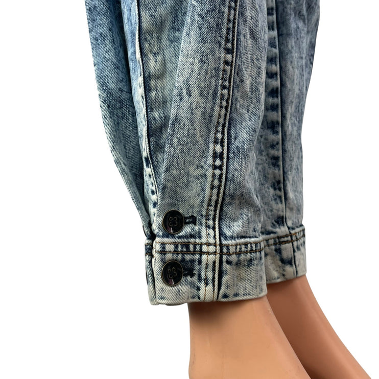 Ulla Johnson Blue Acid Wash High Rise Tapered Boyfriend Denim Jeans Pants Size 2