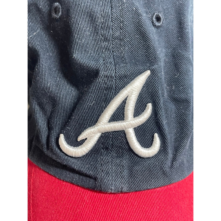 47 Brand Atlanta Braves MLB Red Black Embroidered Adjustable Baseball Cap Hat OS
