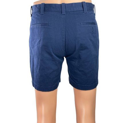 J.Crew 7" Men's Navy Blue Mid Rise Chino Khaki Straight Casual Mini Shorts 30