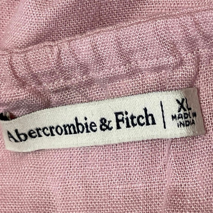 Abercrombie & Fitch Womens Pink Sleeveless Cami Camisole Tie Strap Tank Top XL