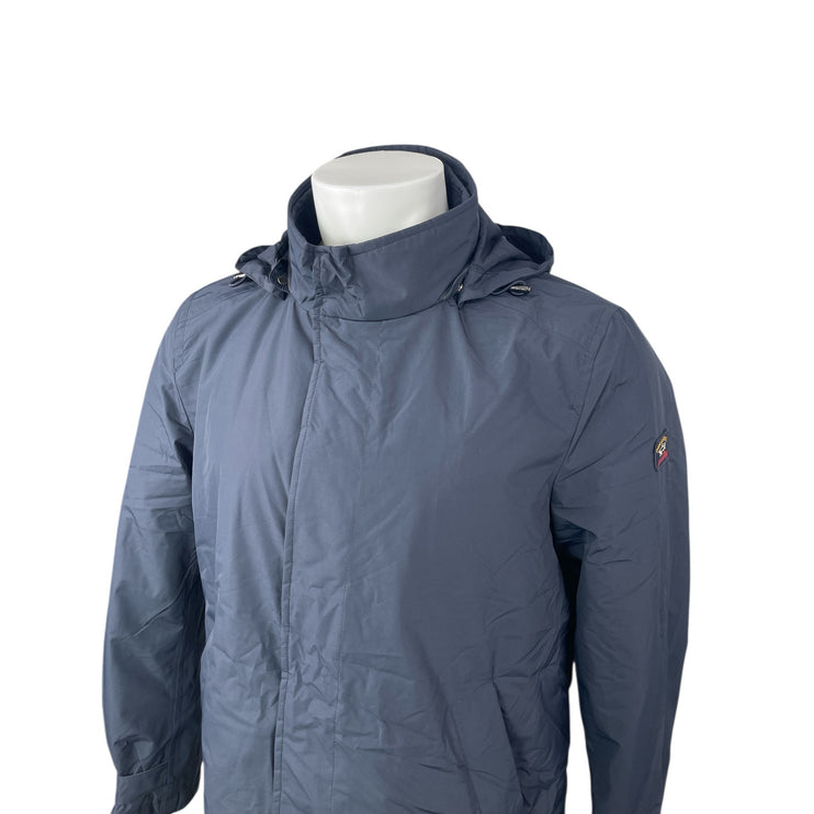 Paul & Shark Yachting Typhoon 20000 Gray Hoodie Windproof Zip Up Coat Jacket L