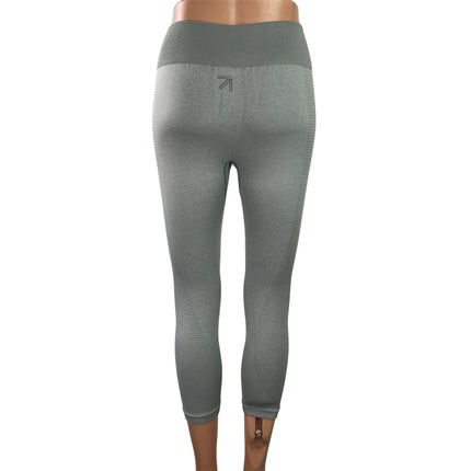 New Balance Gray High Waisted Activewear Athletic Cropped Leggings Pants Size S