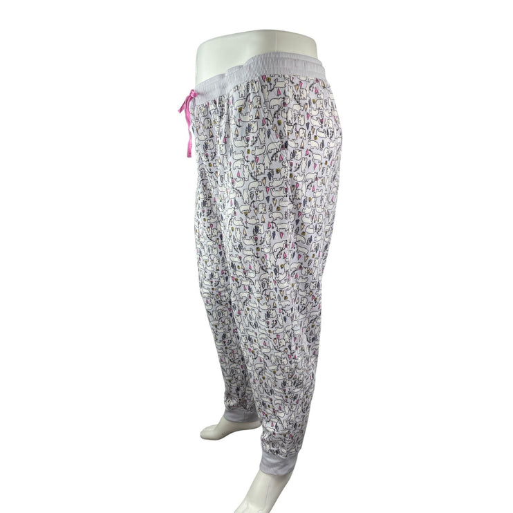 Cuddl Duds Women's Gray Polar Bears Long Sleeve Sweater Pajama Pants Set Size 3X