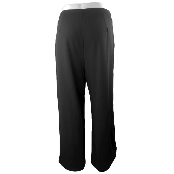 NEW Asos Design Women's Black High Waisted Wide Leg Trousers Pants Size 16