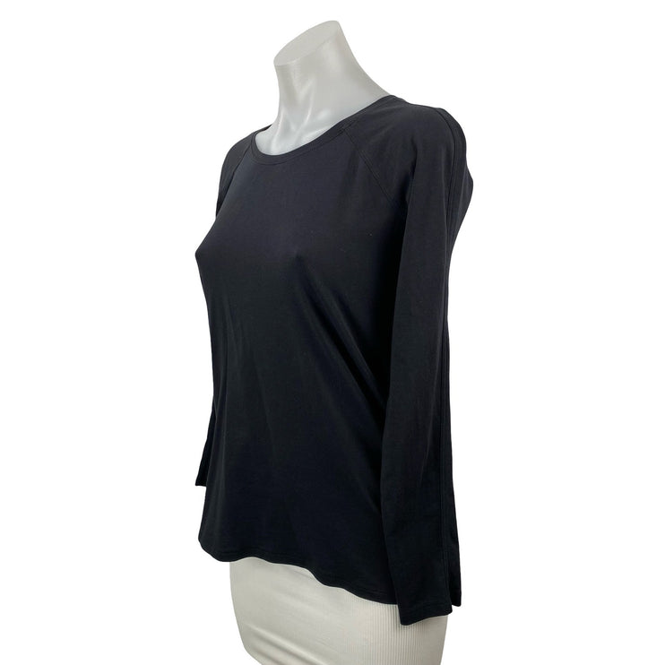 Lululemon Women's Black Long Sleeve Running Yoga Athletic T Shirt Tee Top Size 2