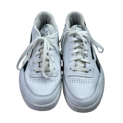 Reebok Club C Revenge Men's White Green Leather Lace Up Low Top Sneakers Shoes 9