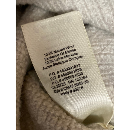 Aritzia Wilfred Free Lola 100% Wool Women's Gray Long Sleeve Crop Sweater Top M