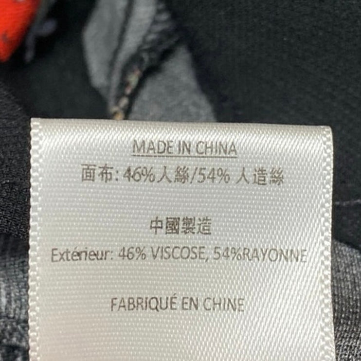 Alice McCall Black Floral Long Sleeve Tie Neck V Neck Playsuit Romper Shorts 4