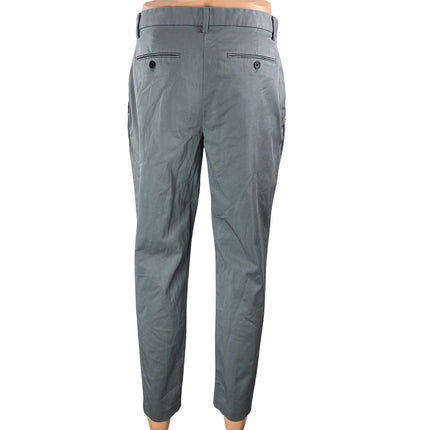 Banana Republic Men's Gray Mid Rise Pleated Work Tapered Trousers Pants Size 31